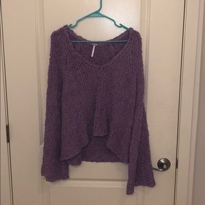 Free people oversized crop sweater